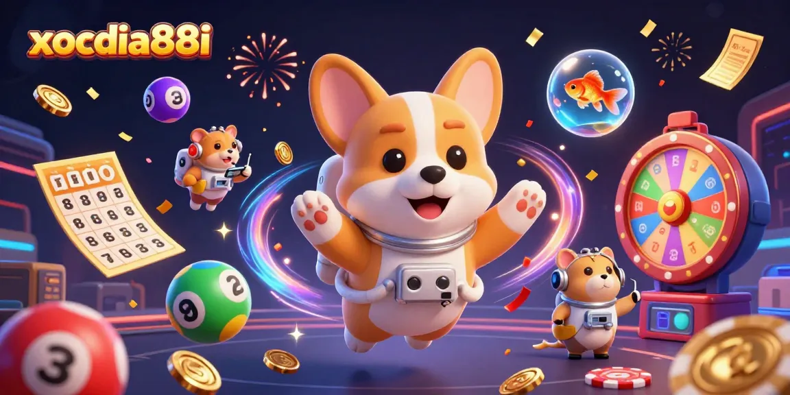 Experience excitement with xocdia88i, featuring a lively floating casino scene packed with wins and smiles.