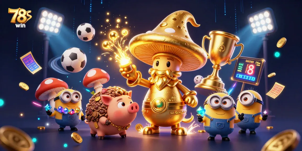 Experience winning strategies at 78win, a vibrant and adventurous casino scene filled with treasures.
