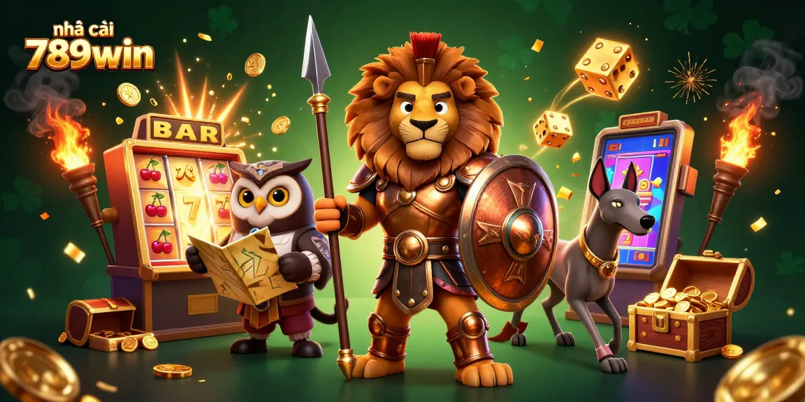Experience thrilling wins with nhà cái 789win in this vibrant 3D casino illustration.