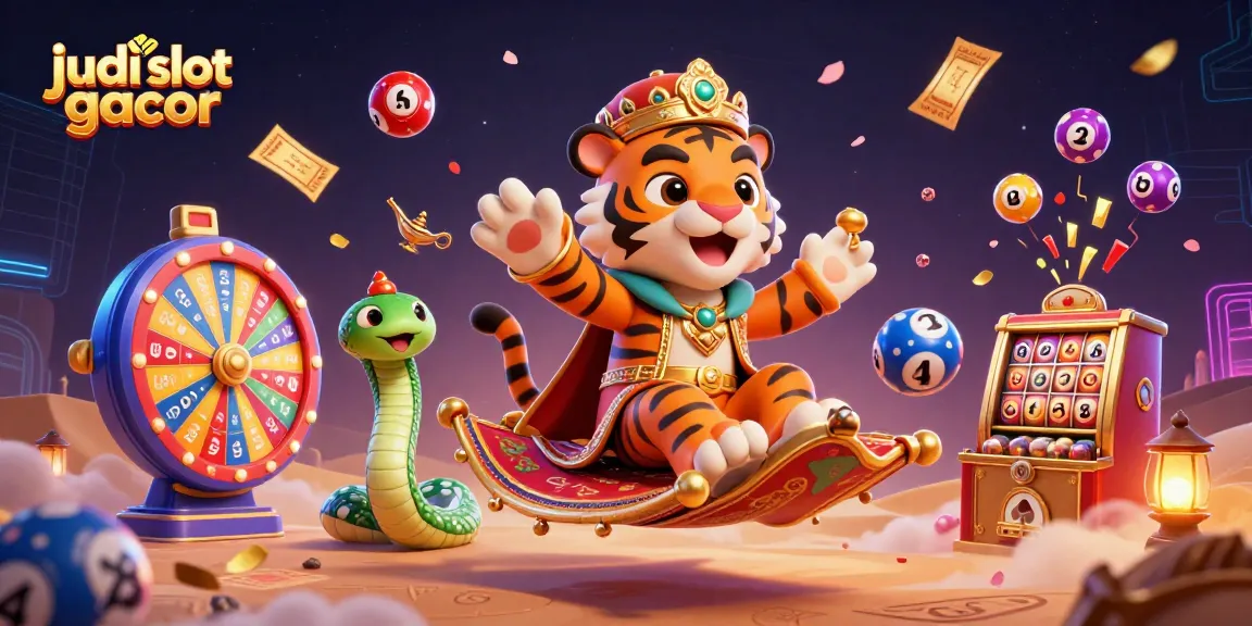 Permainan judi slot gacor dengan elemen berwarna cerah dan karakter sultan dalam ilustrasi 3D yang mendetail.