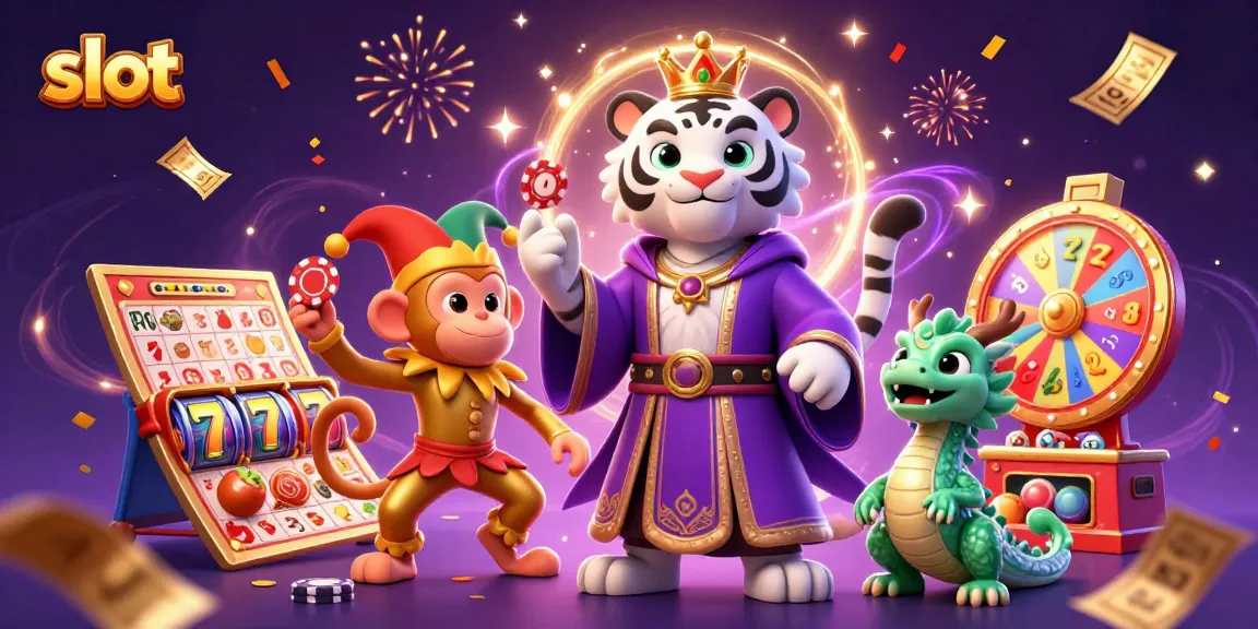 Menangkan jackpot slot dengan interaksi antara harimau putih, monyet, dan naga.