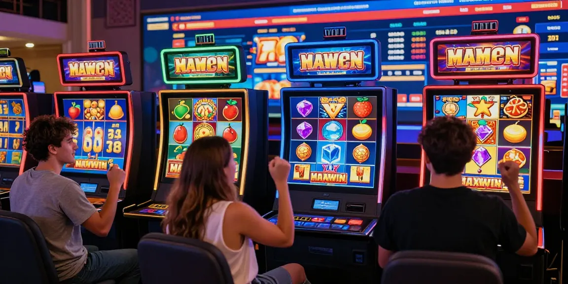 Pemain merayakan kemenangan besar dengan slot maxwin di platform permainan online.