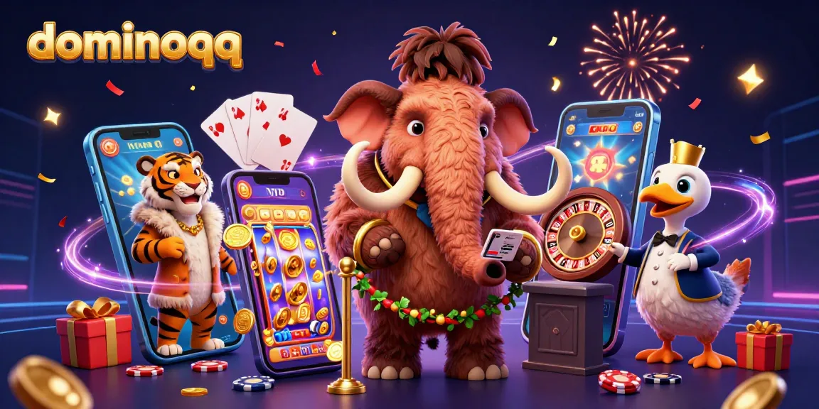 Experience thrilling dominoqq gameplay with vibrant characters at an exciting casino