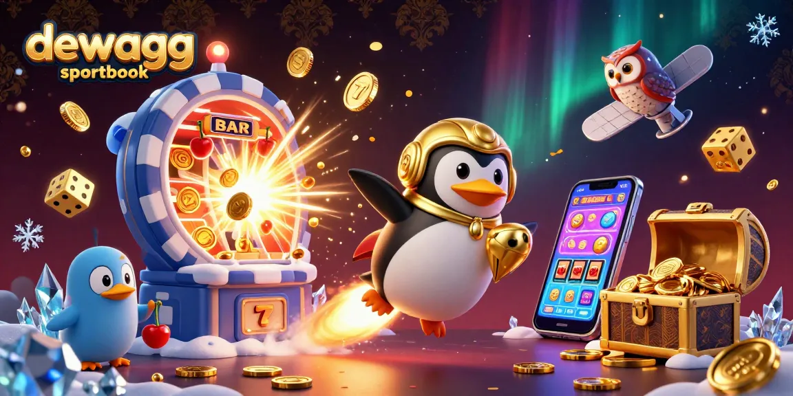 Experience the dewagg sportbook with a dazzling 3D casino scene bursting with jackpots.