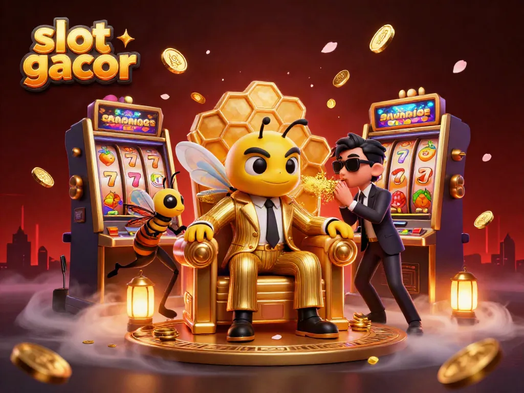 Menang jackpot pada slot gacor dengan karakter kartun unik dan suasana gemerlap yang menarik.