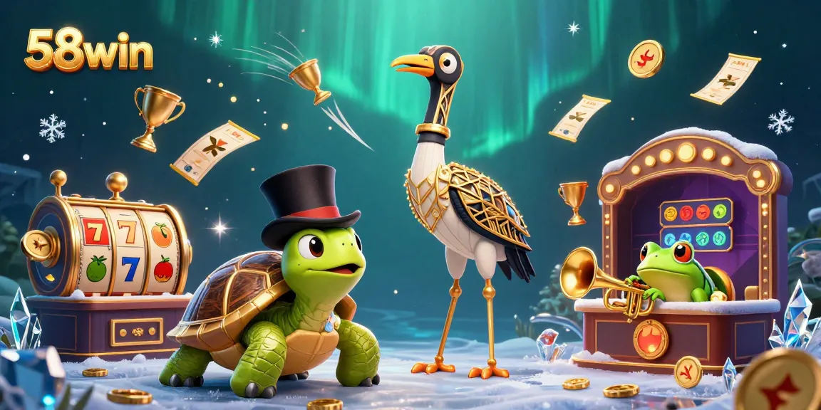 Experience thrilling wins at 58win with jackpot reels and vibrant casino characters.