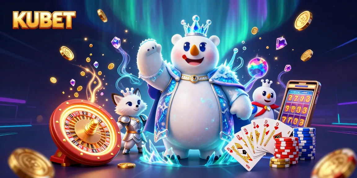 Engage in immersive gambling at KUBET with unique characters and dazzling casino elements.
