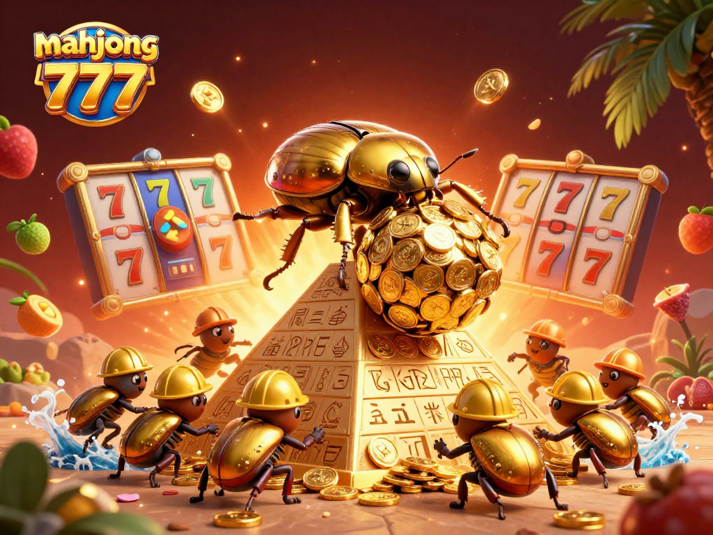 Experience mahjong 777 excitement with vibrant slot reels spinning and colorful symbols filling the scene.