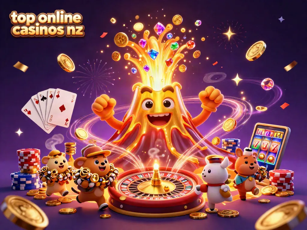 Engage with the top online casinos nz as the golden volcano erupts treasures and excitement.
