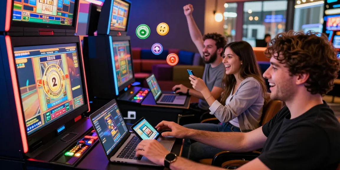 Exciting gameplay at ngamenjitu, with players winning on mobile slots in a vibrant gaming atmosphere.