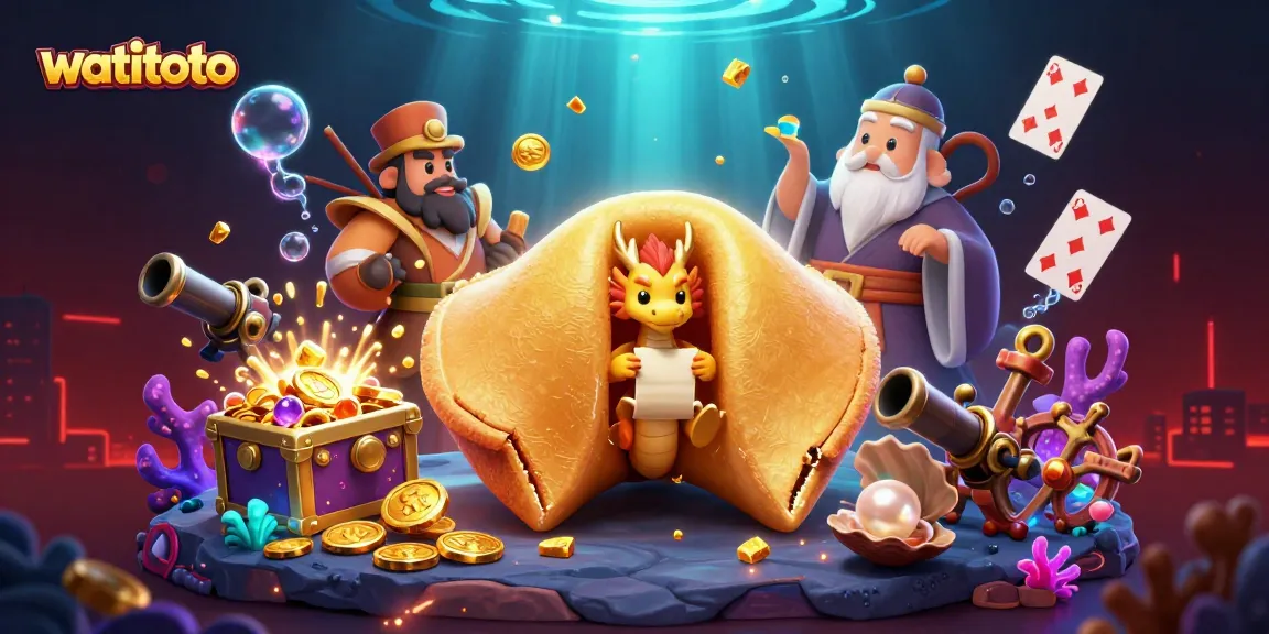 Engage with watitoto's vibrant online lottery experience surrounded by treasure and fortune.