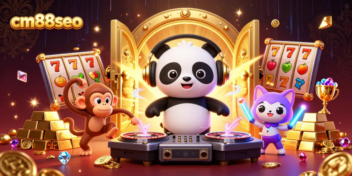 Experience thrilling slots action at cm88seo with vibrant characters and dazzling casino elements.