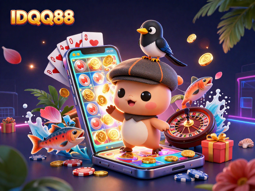 IDQQ88 offers thrilling slot gaming experiences with cute characters and dynamic elements.
