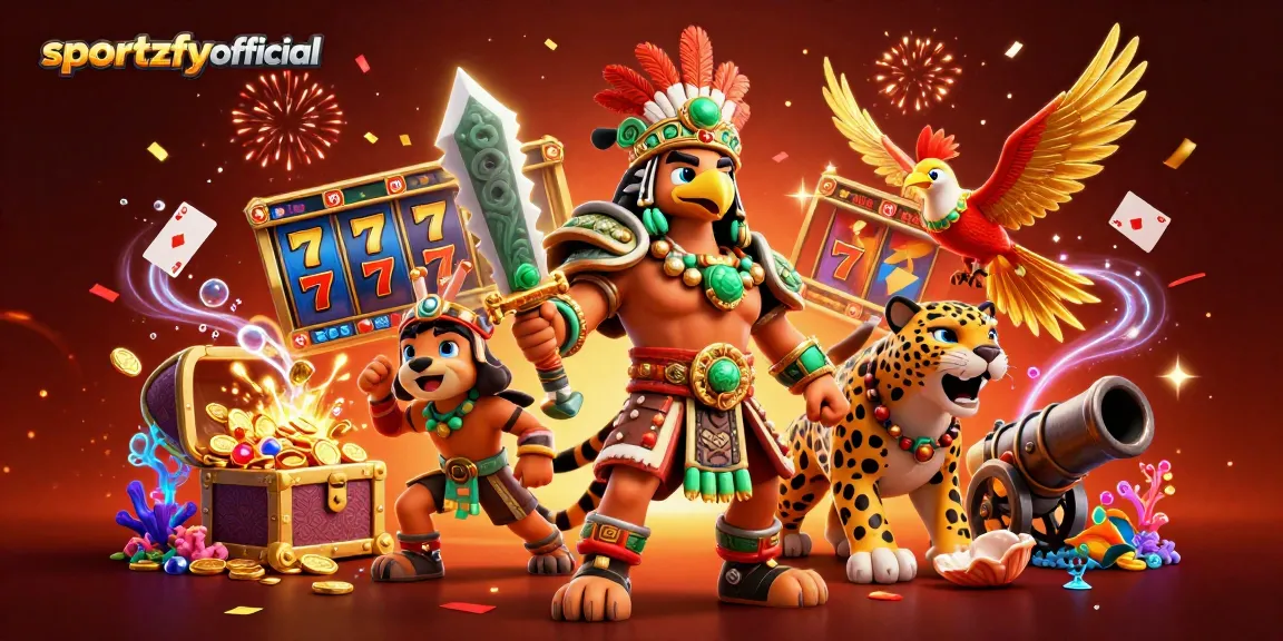 Pemain slot sportzfyofficial meraih jackpot besar dengan suasana penuh gemerlap permainan.