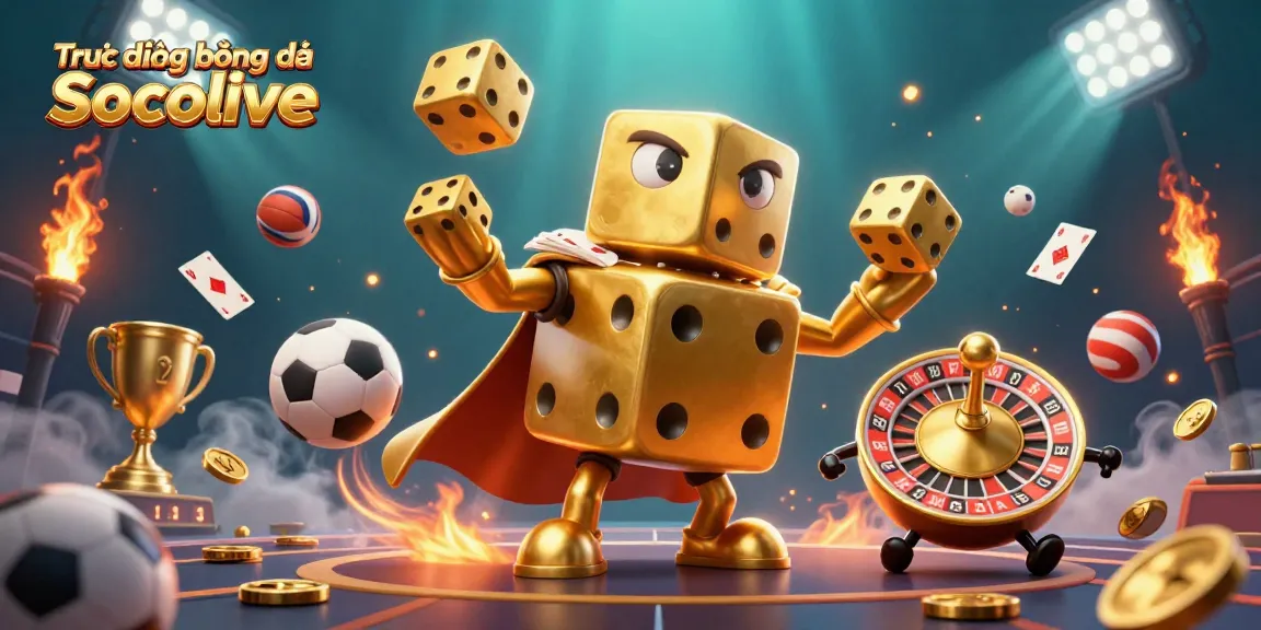 Engage with Trực tiếp bóng đá Socolive through an exhilarating 3D gambling experience featuring sports elements.