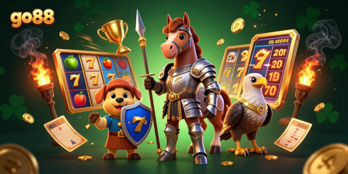 Experience the thrill of gaming with go 88, featuring dynamic slot elements and engaging characters.