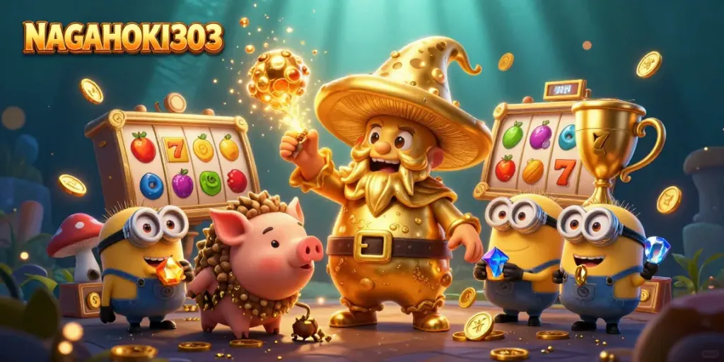 Menangkan jackpot di NAGAHOKI303 dengan slot, uang emas, dan karakter magis.