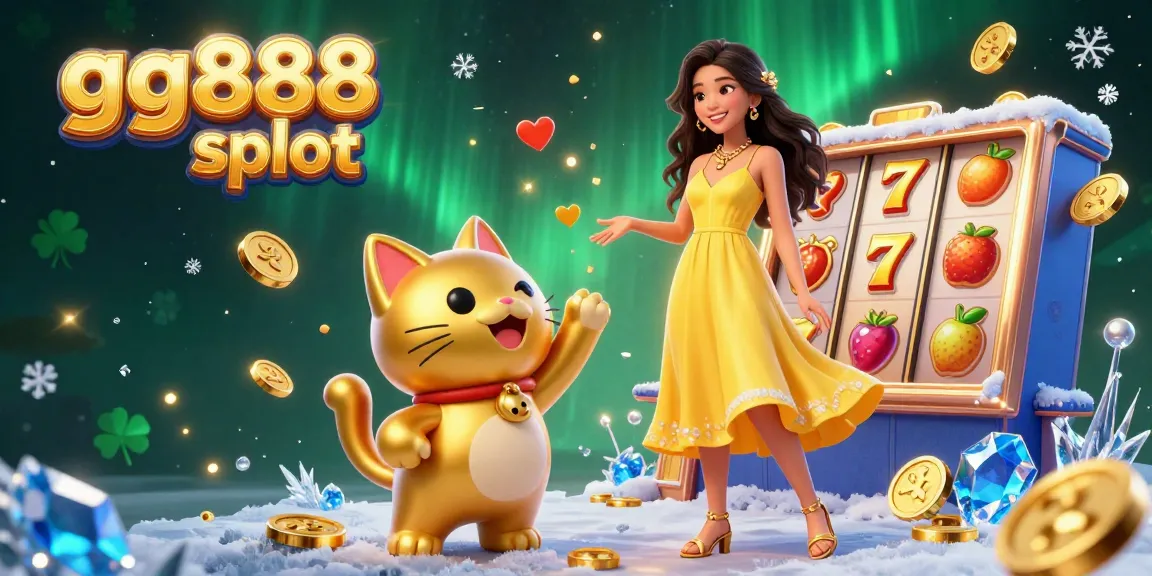 Play exciting gg88 slot games with vibrant visuals and casino elements in an engaging digital art scene.