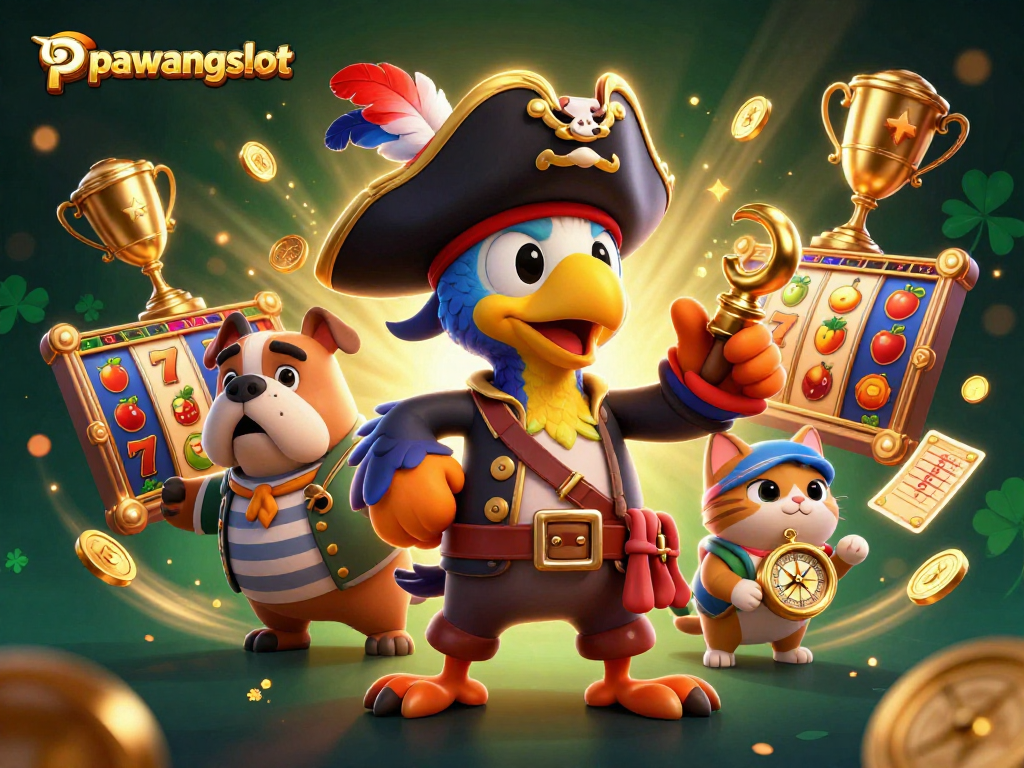 Pawangslot menyajikan ilustrasi slot online yang menarik dengan elemen penuh warna dan kemenangan yang menggembirakan.