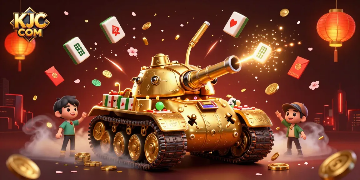 Experience the excitement of KJC COM with a vibrant 3D casino illustration featuring unique gaming elements.