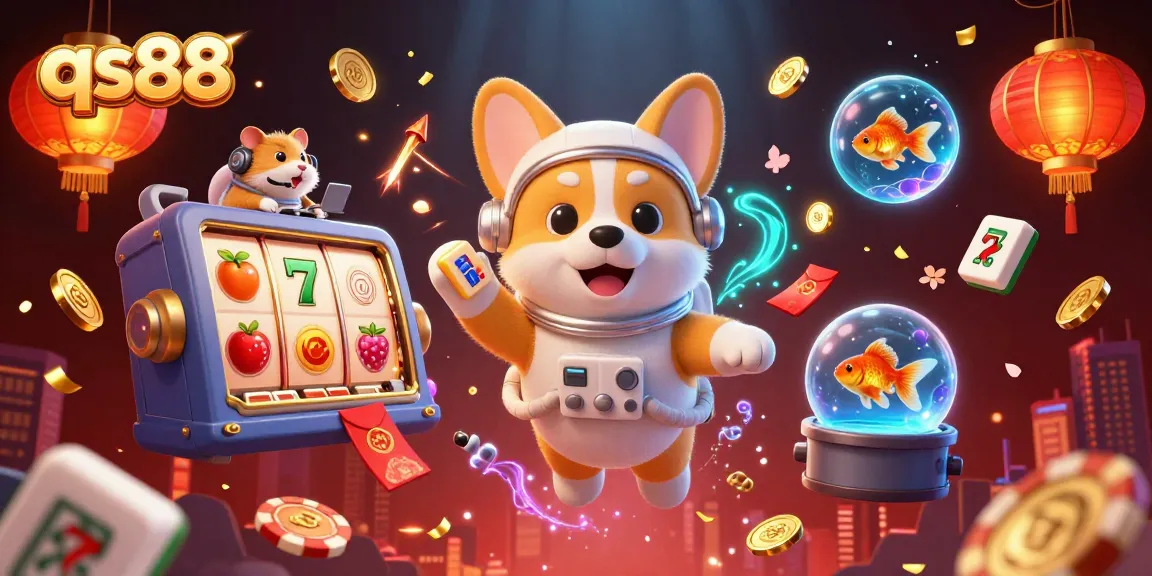 Experience the thrilling qs88 casino adventure with floating jackpots, vibrant symbols, and dynamic gaming elements.