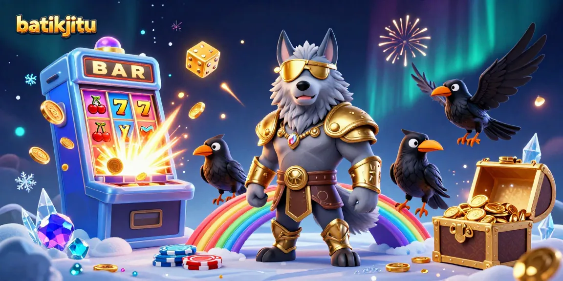 Batikjitu menghadirkan slot jackpot spektakuler dengan Odin dan dua burung gagak berarmor dalam ilustrasi 3D yang memikat.