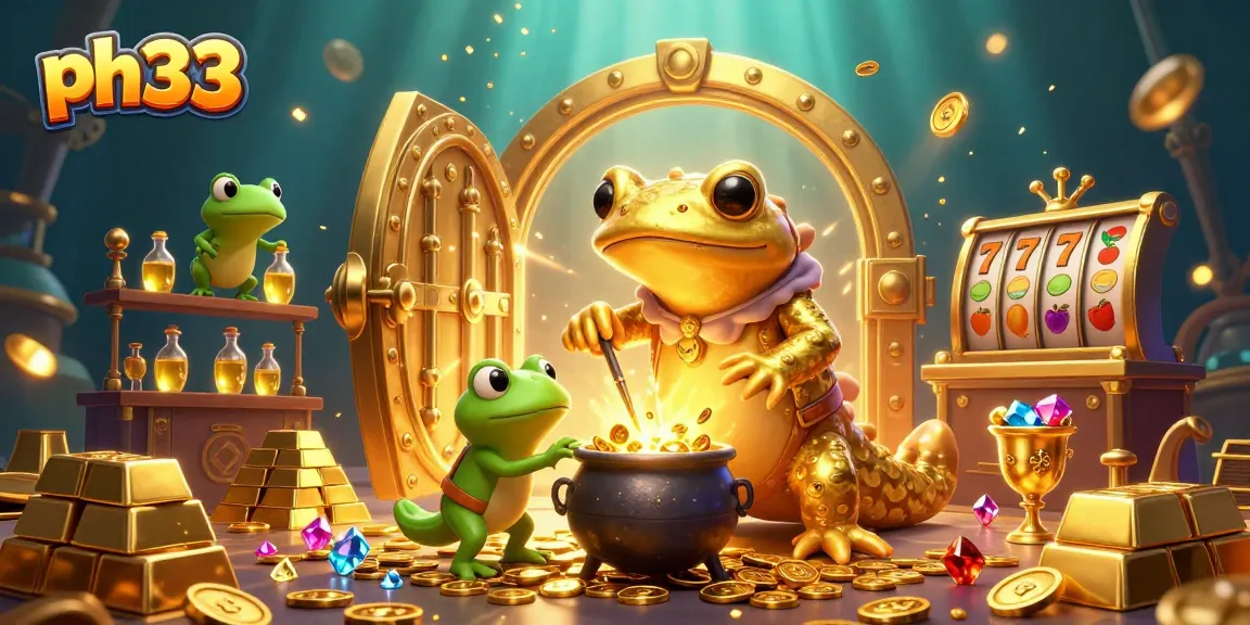 Experience thrilling ph33 gaming as a giant golden salamander transforms metals into dazzling riches.