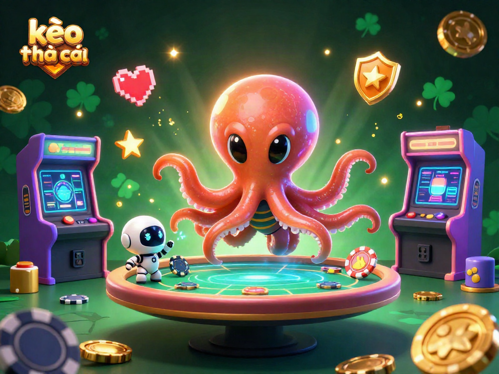 Engage with kèo nhà cái while mastering strategies at a vibrant neon poker table.