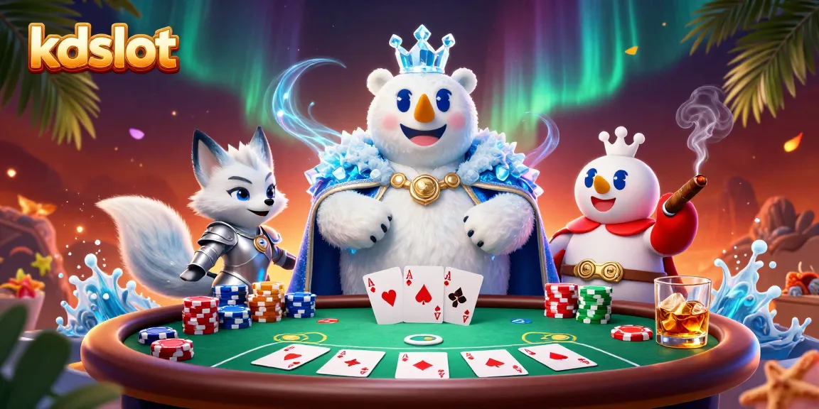 Experience thrilling gameplay at kdslot with a captivating scene of poker excitement and charm.