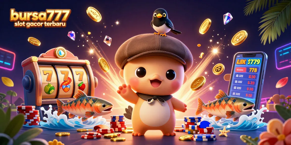 Experience thrilling wins at bursa777 slot gacor terbaru with vibrant slot action and playful characters.