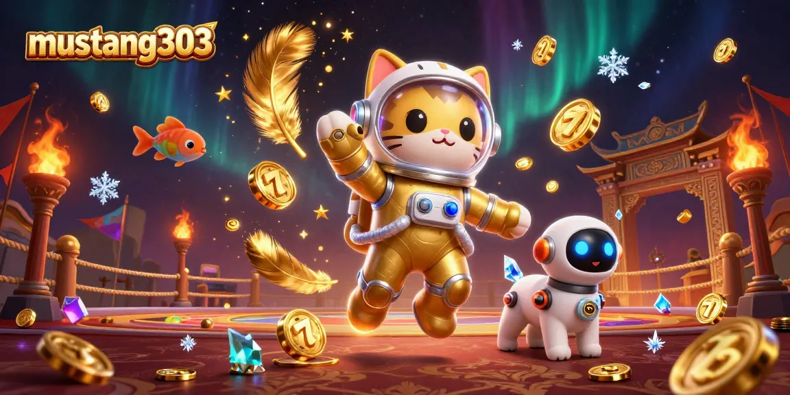 Experience thrilling gameplay at mustang303 with golden slot reels and vibrant space-themed adventure.