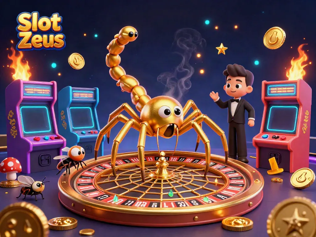 Spin the reels in Slot Zeus, experience the thrill of gaming action with vibrant 3D visuals.