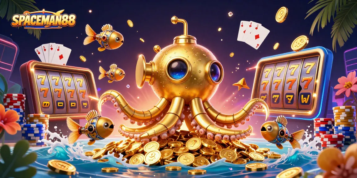 SPACEMAN88 menghadirkan pengalaman bermain slot yang mendebarkan dengan kombinasi jackpot dan koin emas.
