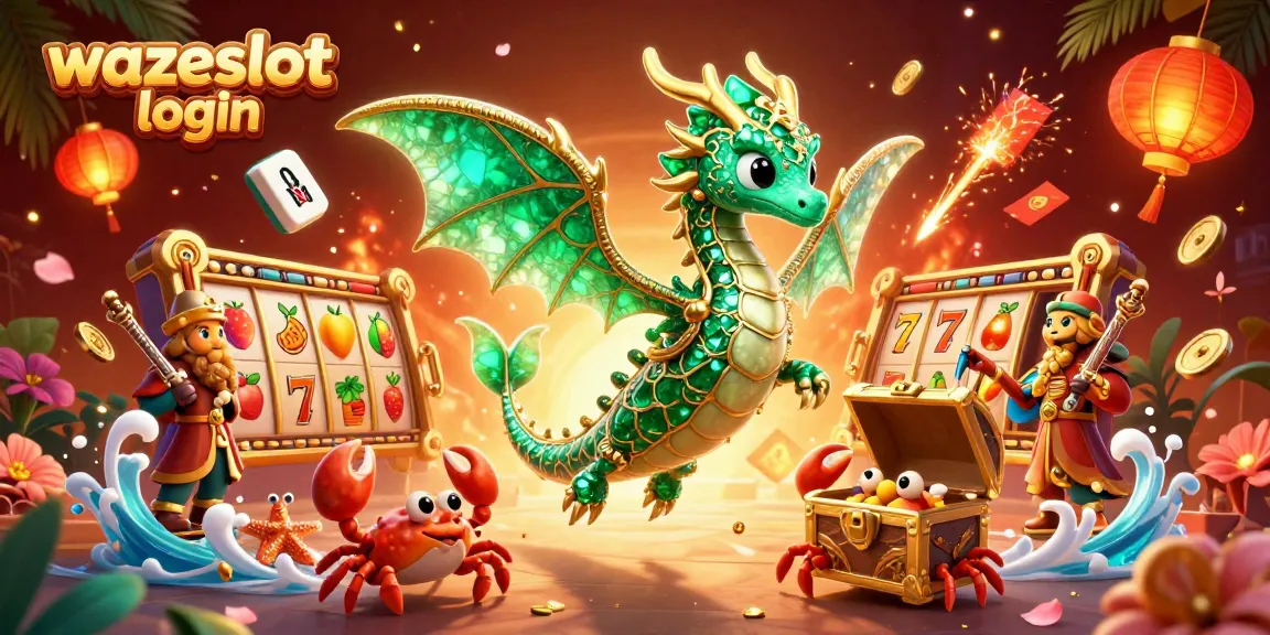 Win big with easy access to wazeslot login in an immersive casino adventure scene.