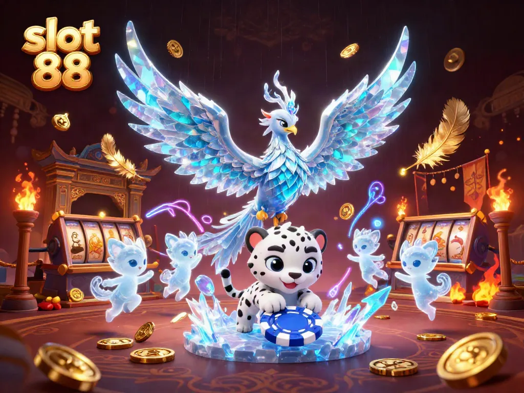 Experience the colorful slot 88 game with an enchanting scene of characters and casino elements.