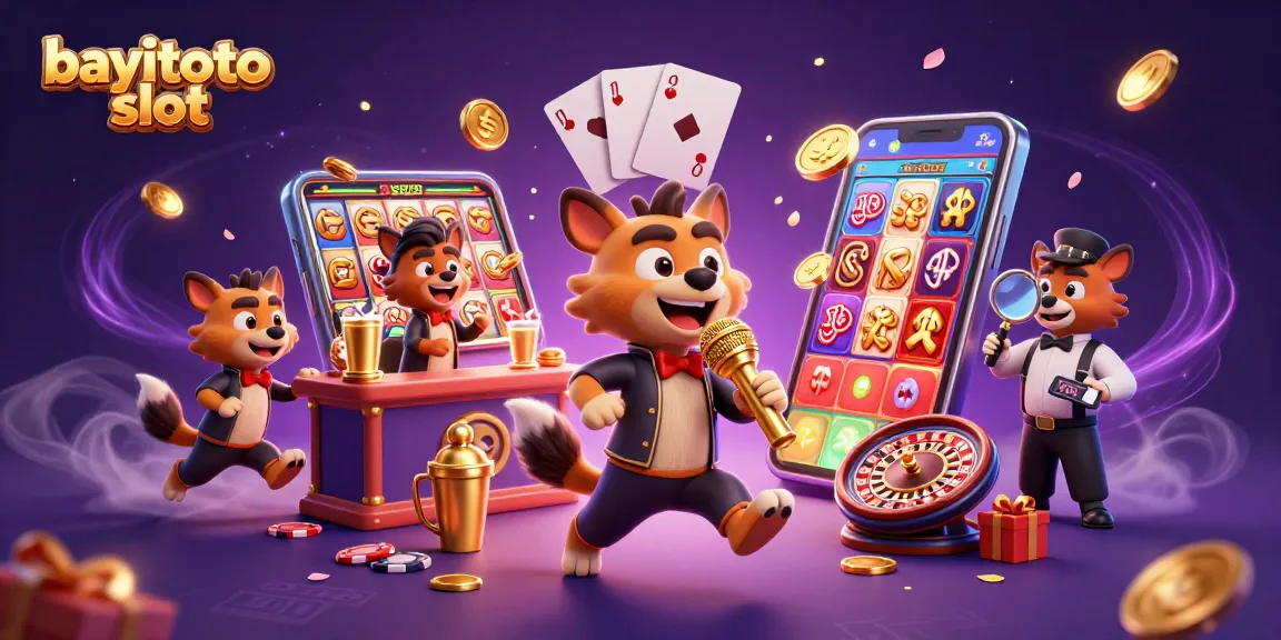 Engage with bayitoto slot in a vibrant casino scene featuring entertaining hyenas.