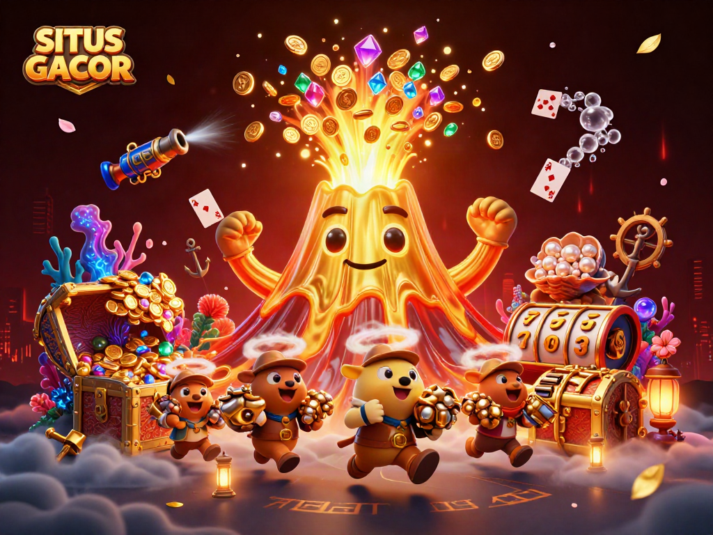 SITUS GACOR brings thrilling treasure hunts and jackpot excitement through casino elements and whimsical adventure.