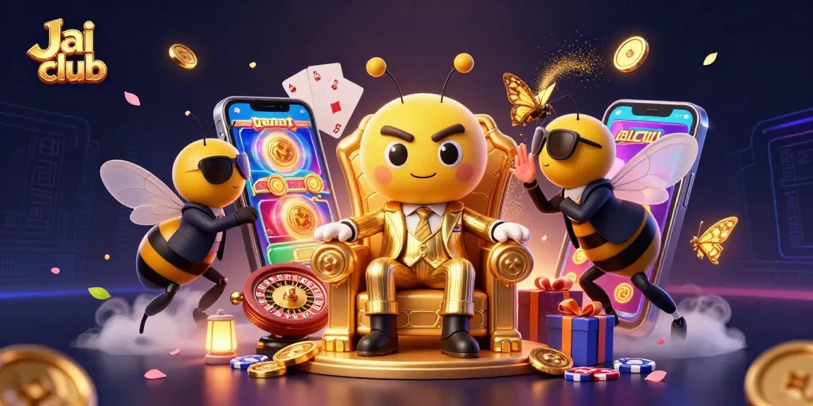 Play exciting games at Jai club with thrilling casino elements in a vibrant 3D scene.