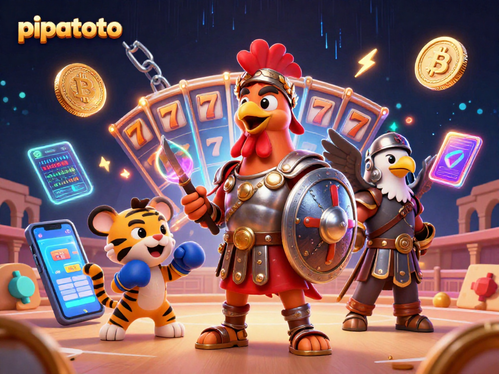 Pipatoto offers thrilling slot gaming adventures with exciting characters in a vibrant, dynamic 3D scene.