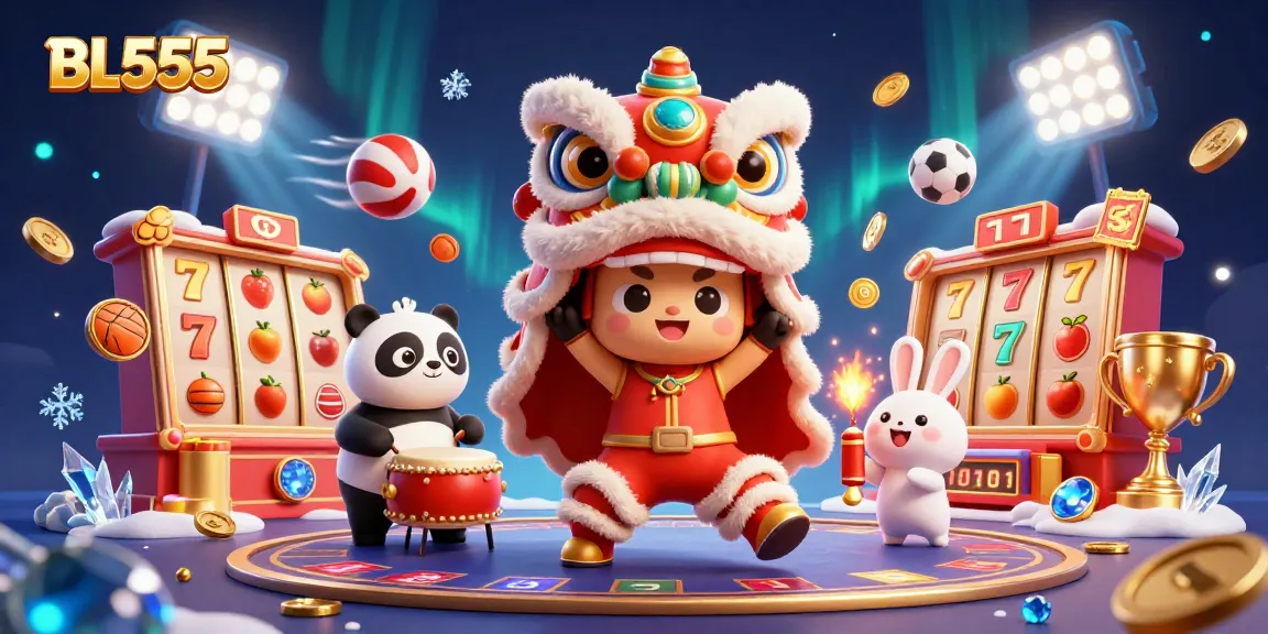 Engage with the exciting world of BL555's vibrant casino experience featuring lively characters and dynamic gaming elements.