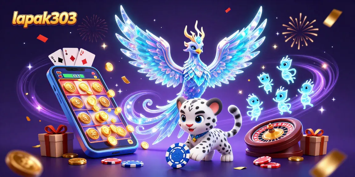 Experience the thrill at lapak303 with colorful casino games and vibrant characters in action.