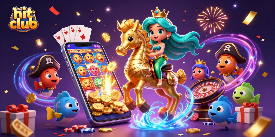 Engage with the thrilling hit club casino experience featuring a vibrant mermaid princess ride.