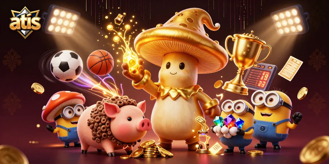 Engage with atas in an animated fantasy world where magic turns treasures to gold and winning bets spark excitement.