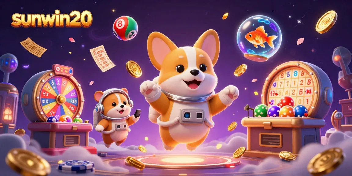 Experience the thrills of sunwin20 while floating in a dynamic casino scene.