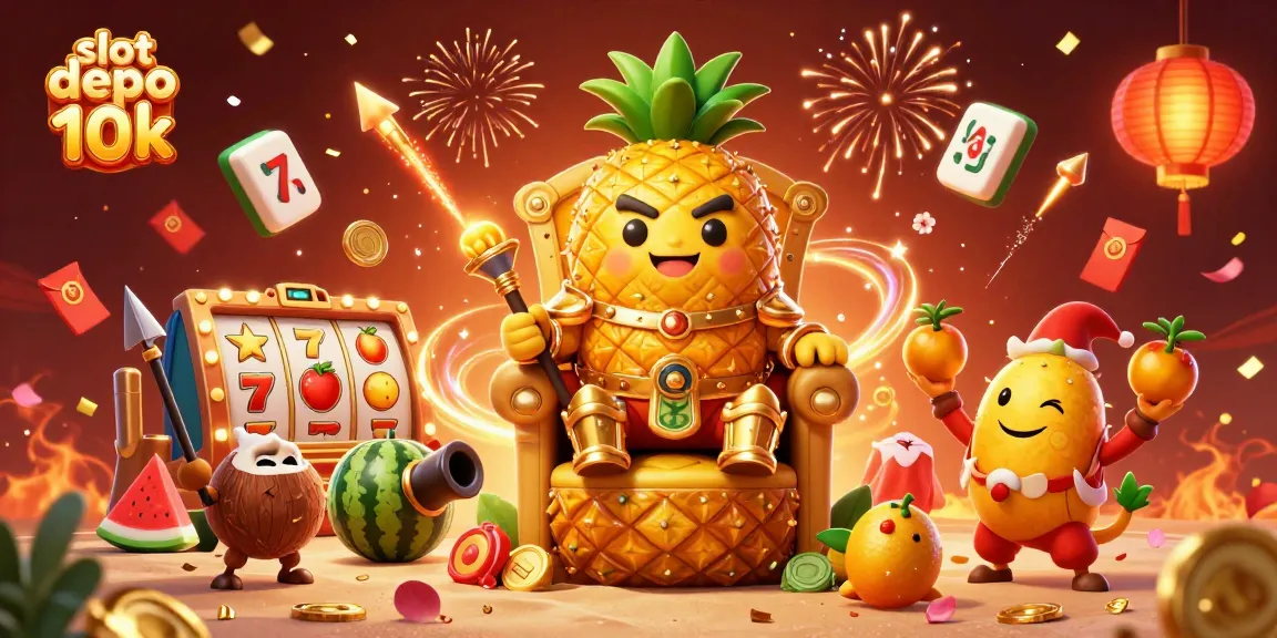 Slot depo 10k: menangkan jackpot dengan raja nanas di kasino tropis