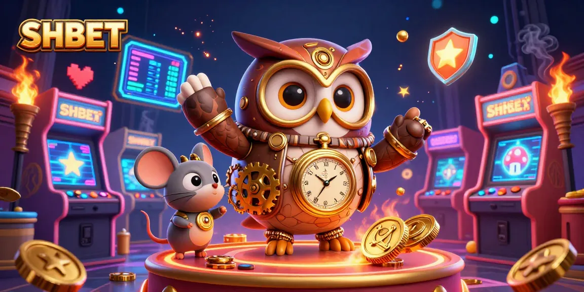 Experience the vibrant atmosphere of SHBET's casino world with interactive gaming elements and dynamic characters.