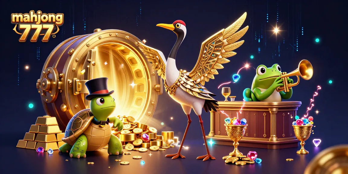 Experience mahjong 777 excitement at a speakeasy with golden treasures and energetic characters.
