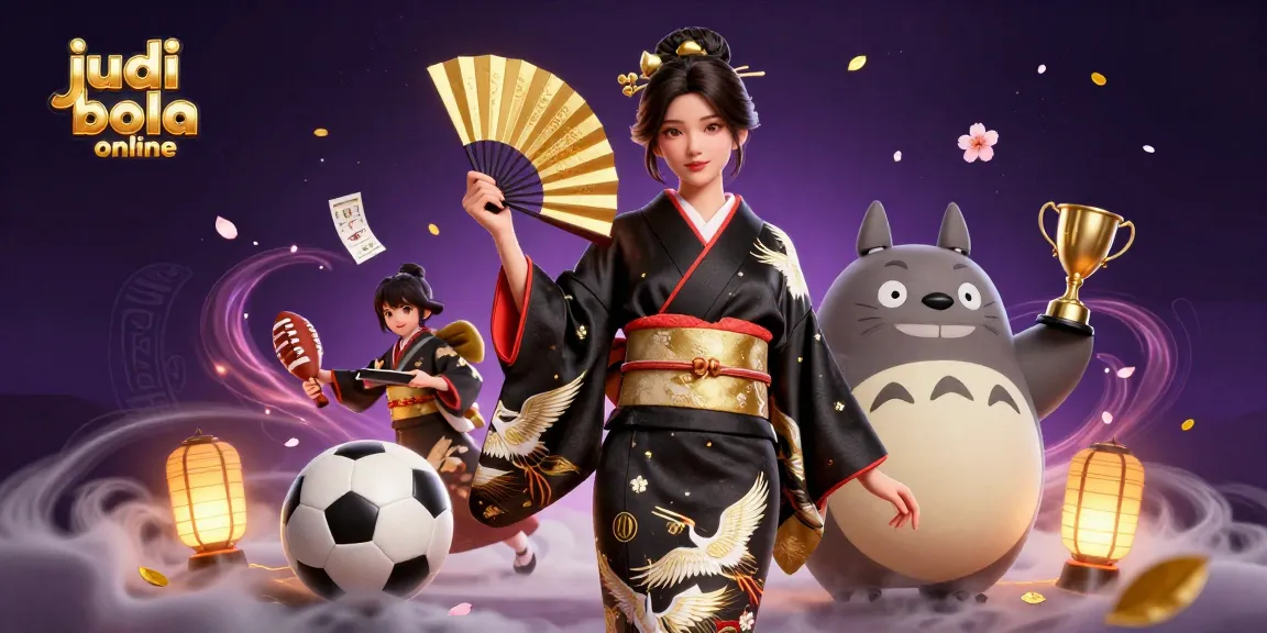 Bet on judi bola online with immersive gaming elements and vibrant Asian cultural themes.