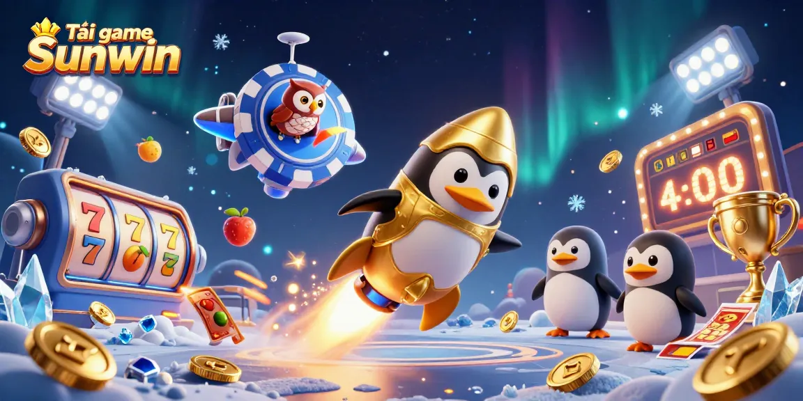 Tải game Sunwin and play thrilling jackpot slots in an illustrated casino space adventure