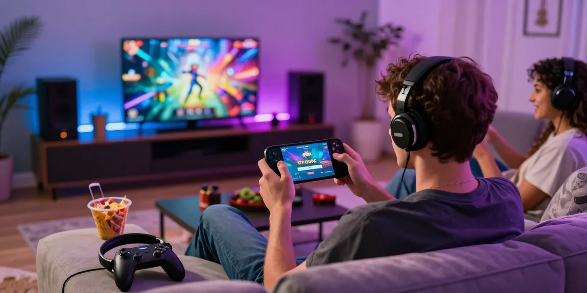 Engaging Raja Game login screen on mobile device in vibrant gaming setting with friends enjoying.